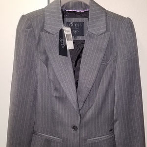 Womens Guess Pinstripe Blazer/Jacket - size small